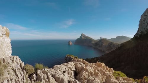 Mediterranean Coastal Seascape Sea Nature Vacation Holiday Destination