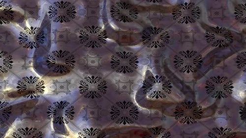 Metalic Ornament Background Loop