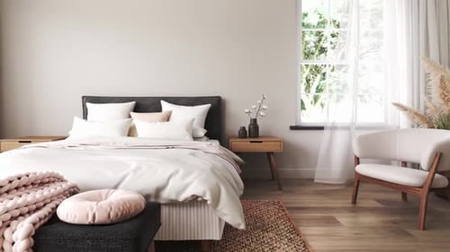 Cozy Modern Bedroom with Natural Light