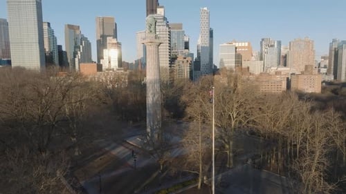 Aerial view of the Prison Ship Martyr's Monument