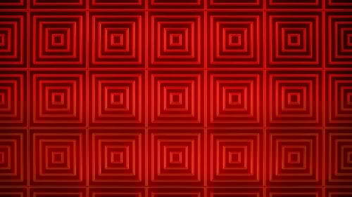Red On Black Abstract Neon Glowing Square Type Patterns Background Vj Loop Animation In HD