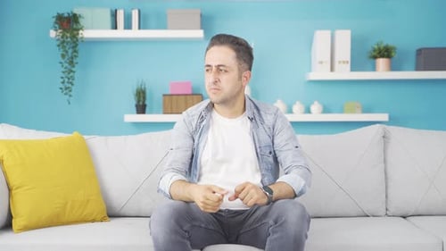 Man exploding with anger.