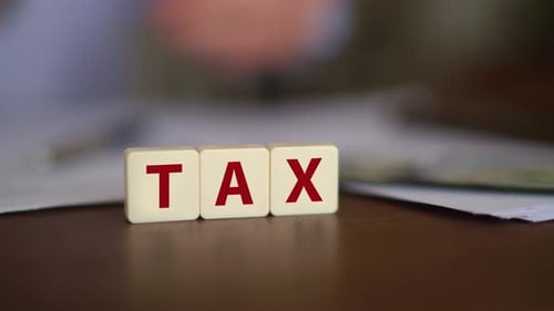 Contemplating the Prospect of Settling Taxes - Close UP