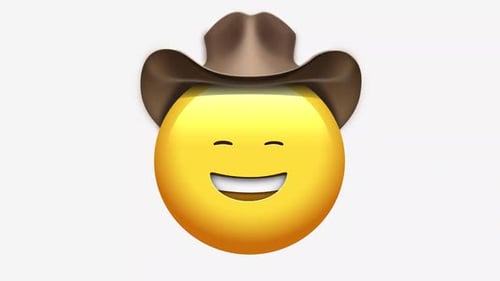Animated Smiling Cowboy Emoji