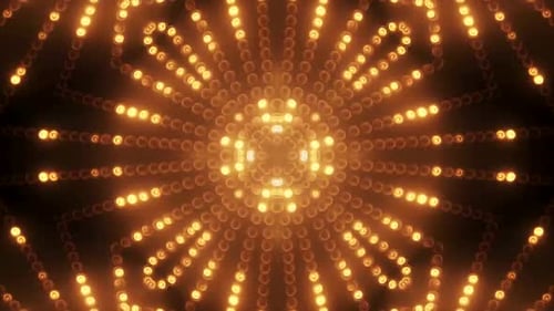 Glowing Orange Abstract Pattern