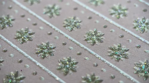 Close Up Pink Festive Beaded and Sequined Background