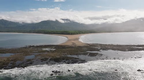 Aerial View of Punta Uvita in Marino Ballena National Park Costa Rica