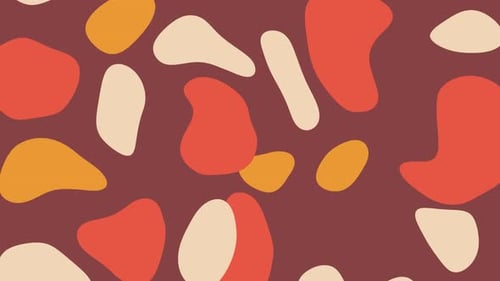 Abstract Fluid Organic Shapes Animated Background Loop