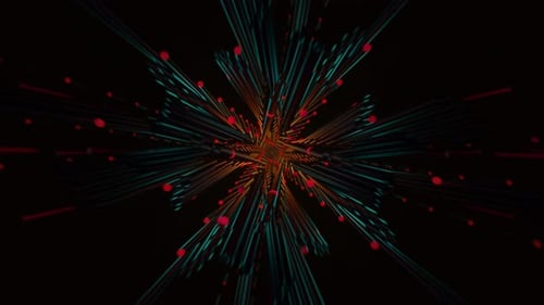 Abstract Digital Light Ray Tunnel Loop