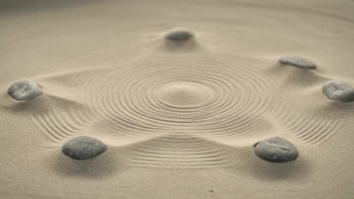 Zen-Garten-Muster