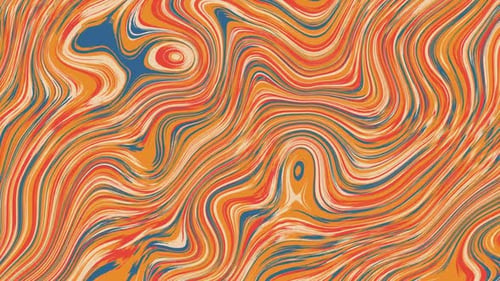 Fluid Liquid Abstract Orange Background