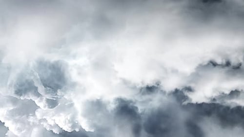 Dark Storm Clouds And Lightning Bolts