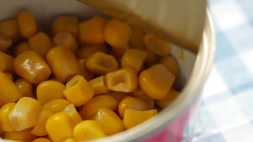 Canned Sweet Corn Close Up