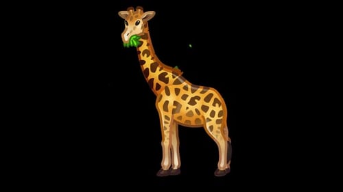 Animiertes Giraffen-Emoji
