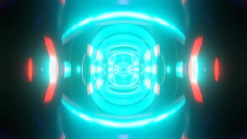 A Vibrant Rhythmic and Futuristic VJ Seamless Loop in a Colorful Pulsating and Psychedelic Design