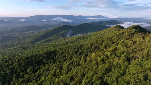 Stunning Mountain Landscape Featuring Lush Green Hills and Valleys