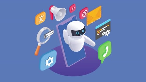 AI Robot Chatbot Messenger Animation