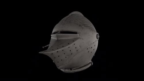 Medieval Old Metal Helmet ALpha Loop