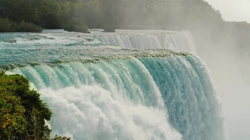 Slow Motion Video Niagara Falls American Falls