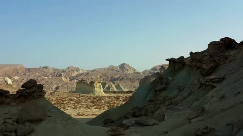 Felsformationen im Monument Valley in Qeshm, Iran
