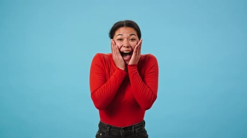 Pleasant African American Woman Receives Good News