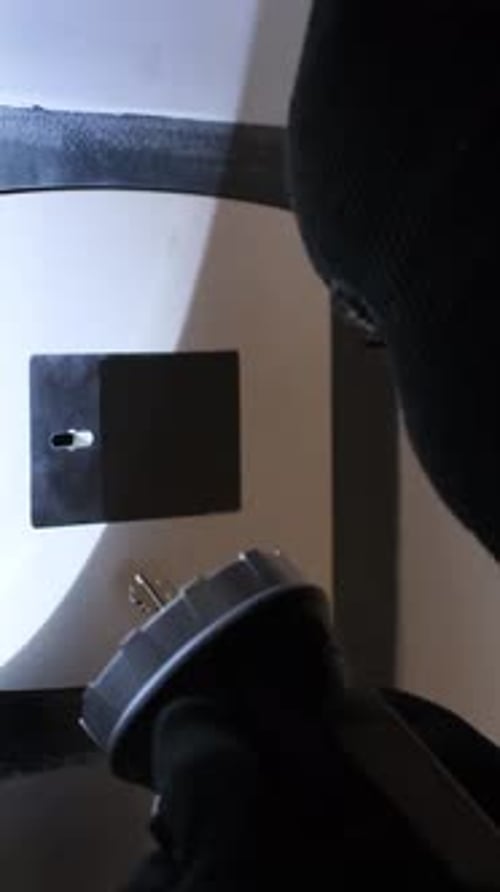 Closeup of a Burglar Opening a Safe or Vintage Bank Steel Vault Used By a Person a Bank Teller