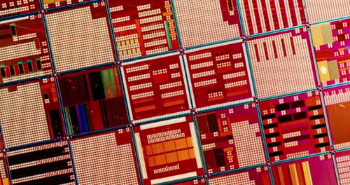 Silicon semiconductor wafer close-up. In electronics, a wafer also called a slice or substrate is a