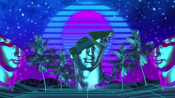 Retro Visual Loop, Backgrounds Motion Graphics ft. blink & circles - Envato