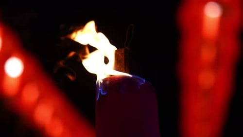 The dragon-shaped incense stick releases peaceful smoke