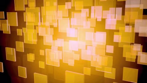 Abstract Golden Square Pixel Art Background Digital Design Texture Glow Bright Light Illumination Gr