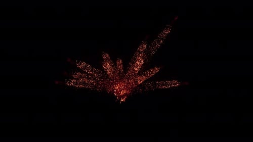 Dynamic Fiery Particle Burst Reveal Transition