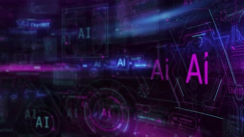 Visualización del flujo de datos de inteligencia artificial