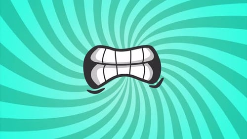 Comic Angry Mouth Cartoon Animation