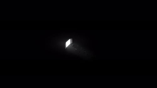 Minimalist Light Portal Opening Animation