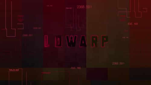 Futuristic Glitch Digital Data Reveal Opener