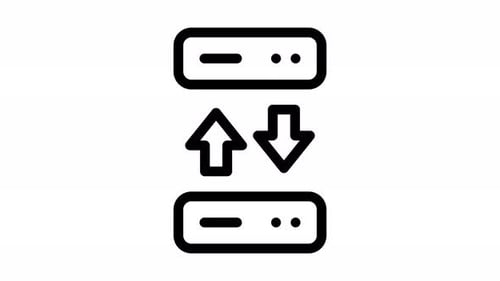 connection line icon animation