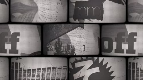 Flickering Monochrome Gritty Urban Interference