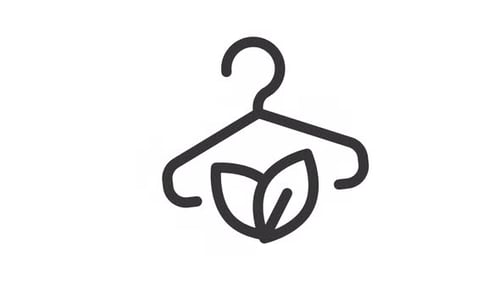 Sustainable fashion ui icon line animation