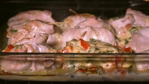 Baked Chicken Meal with Herbs and Vegetables
