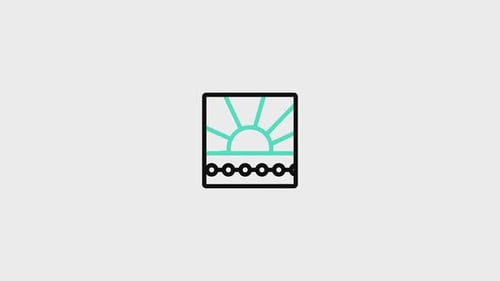 Animiertes Symbol mit abstrakter Form V4