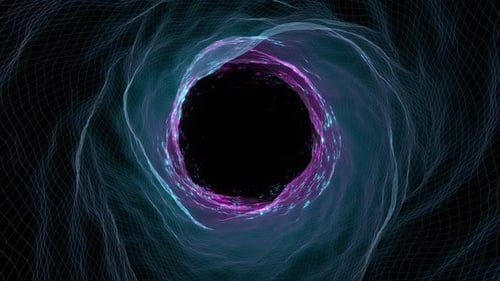 Magischer Höhlenhintergrund in Türkis und Rosa Vj Loop In HD