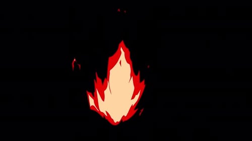 Flickering Hot Ember Flame Puff