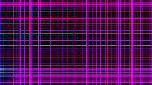 Abstract Neon Grid Glowing Lines Loop Background