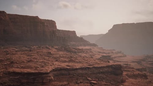 Scenic View of Sunrise in Grand Canyon National Park