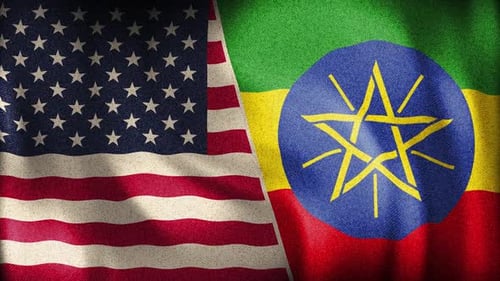 Usa And Ethiopia Background Loop