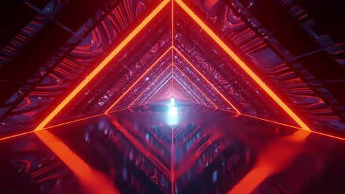 Rhombus Neon Space Background Vj Loop HD