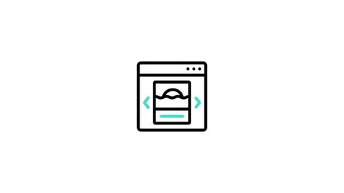 Modern Minimalist Line Art Web Browser Icon Animation
