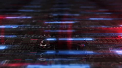 Virtual Digital Space With Stock Exchange Data