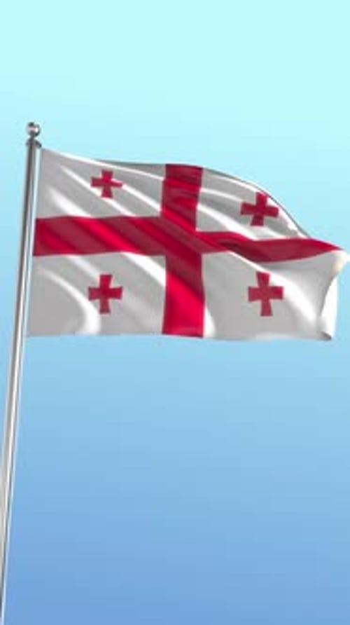 Georgia Flag Vertical