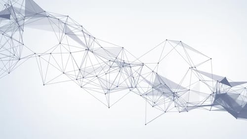 White Abstract Plexus Technology Background Loop V3